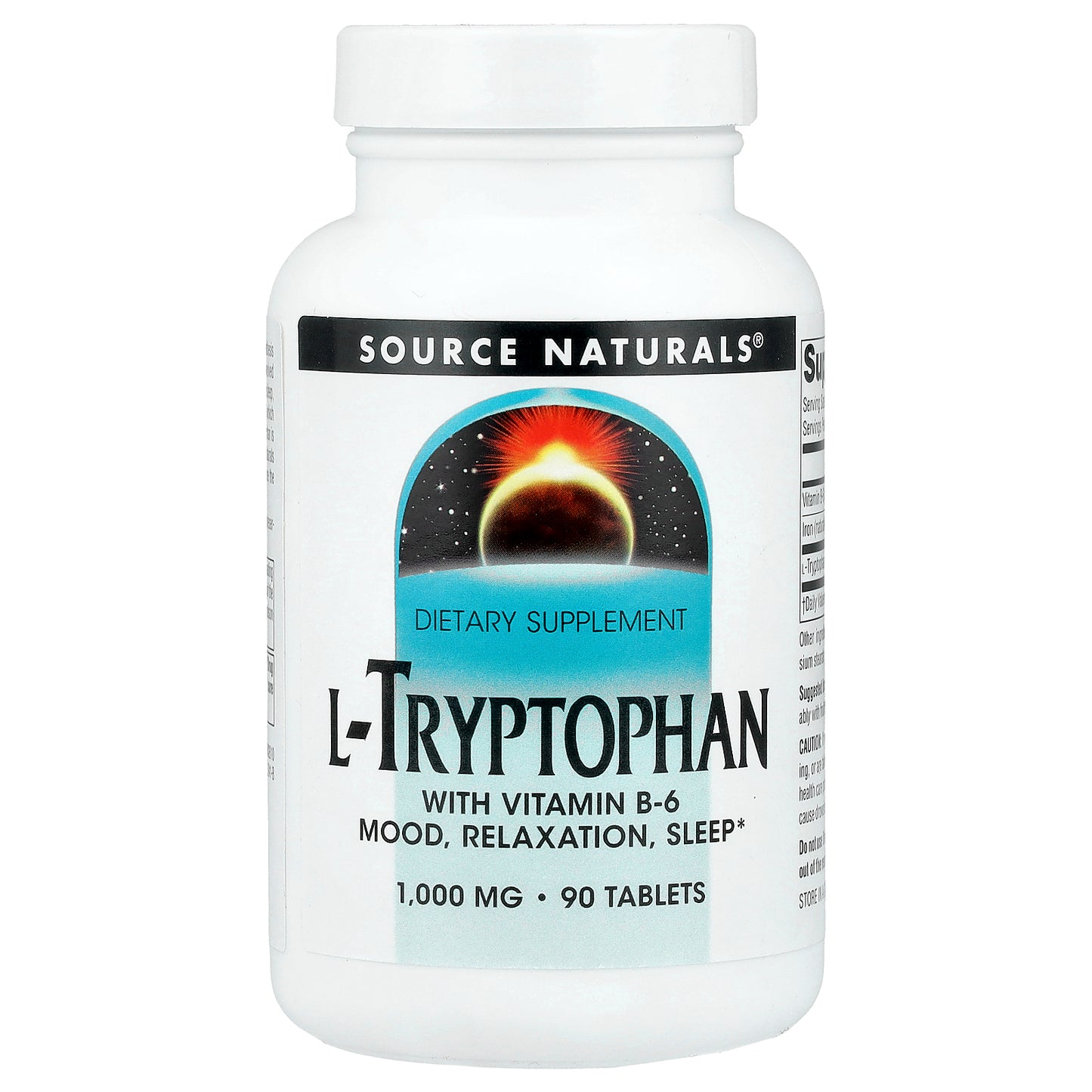 Source Naturals, L-Tryptophan, 90 Tablets