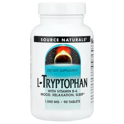 Source Naturals, L-Tryptophan, 90 Tablets
