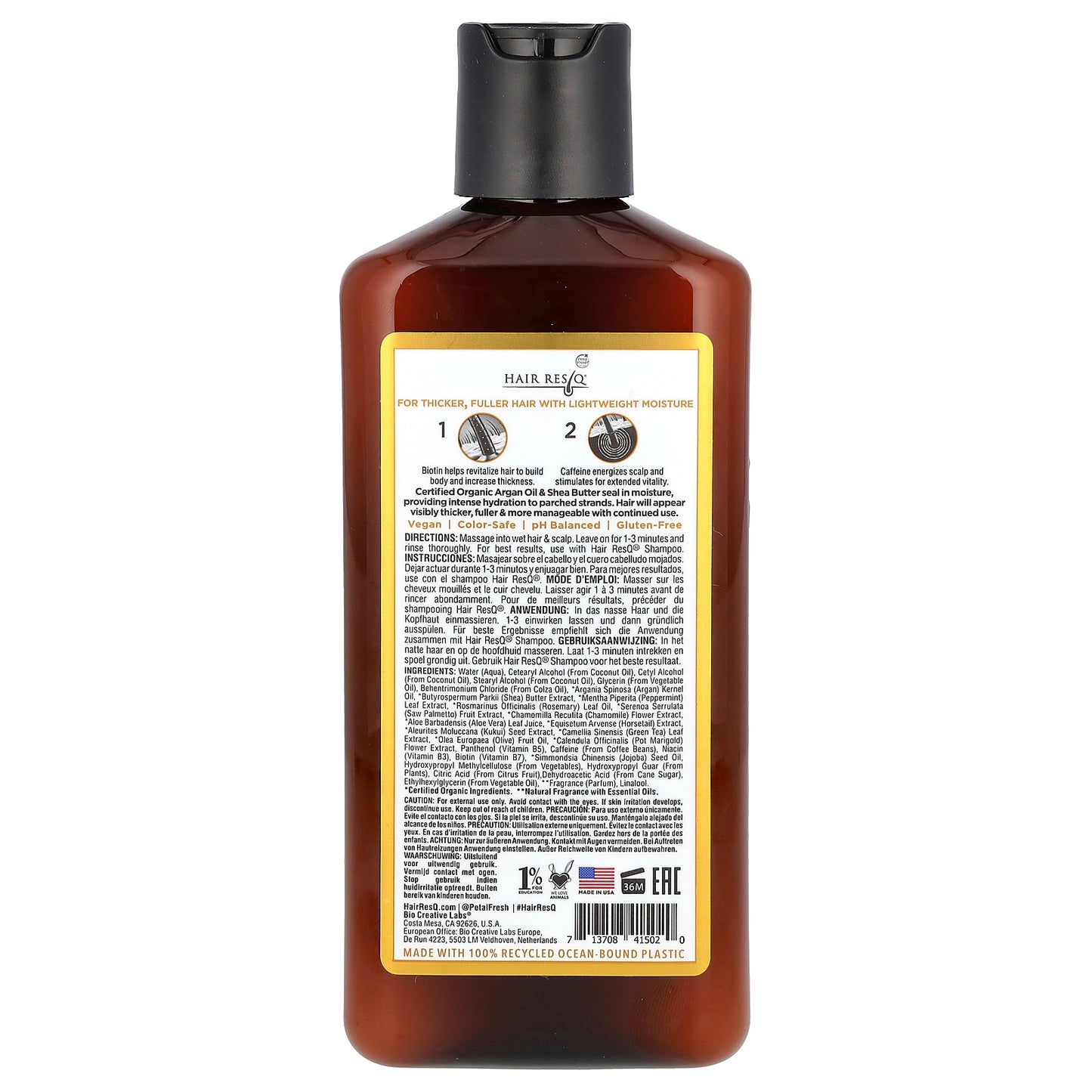 Petal Fresh, Hair ResQ®, Thickening Treatment, Thickening + Lightweight Moisture Weightless Conditioner, For Thinning Hair, 12 fl oz (355 ml)