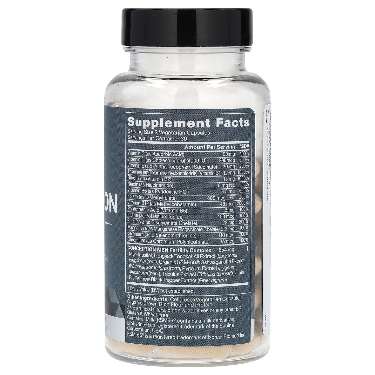 Eu Natural, Conception for Him, Fertility Aid, 60 Vegetarian Capsules