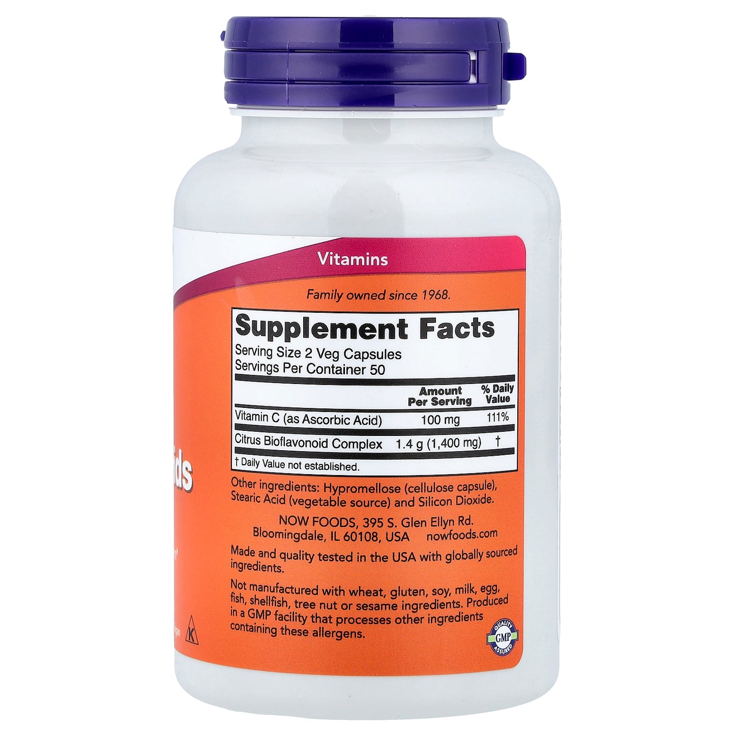 NOW Foods, Citrus Bioflavonoids, 100 Veg Capsules