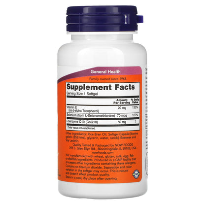 NOW Foods, CoQ10, 50 mg, 100 Softgels