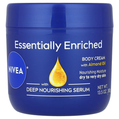 Nivea, Essentially Enriched, Body Cream with Almond Oil, 13.5 oz (382 g)