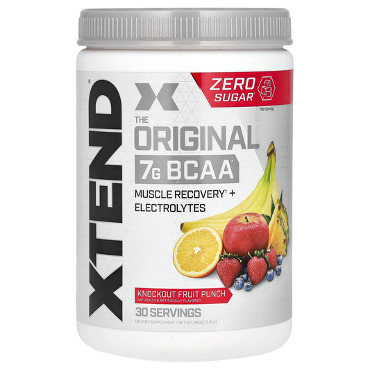 XTEND, 7G BCAA, Knockout Fruit Punch, 13.8 oz (390 g)