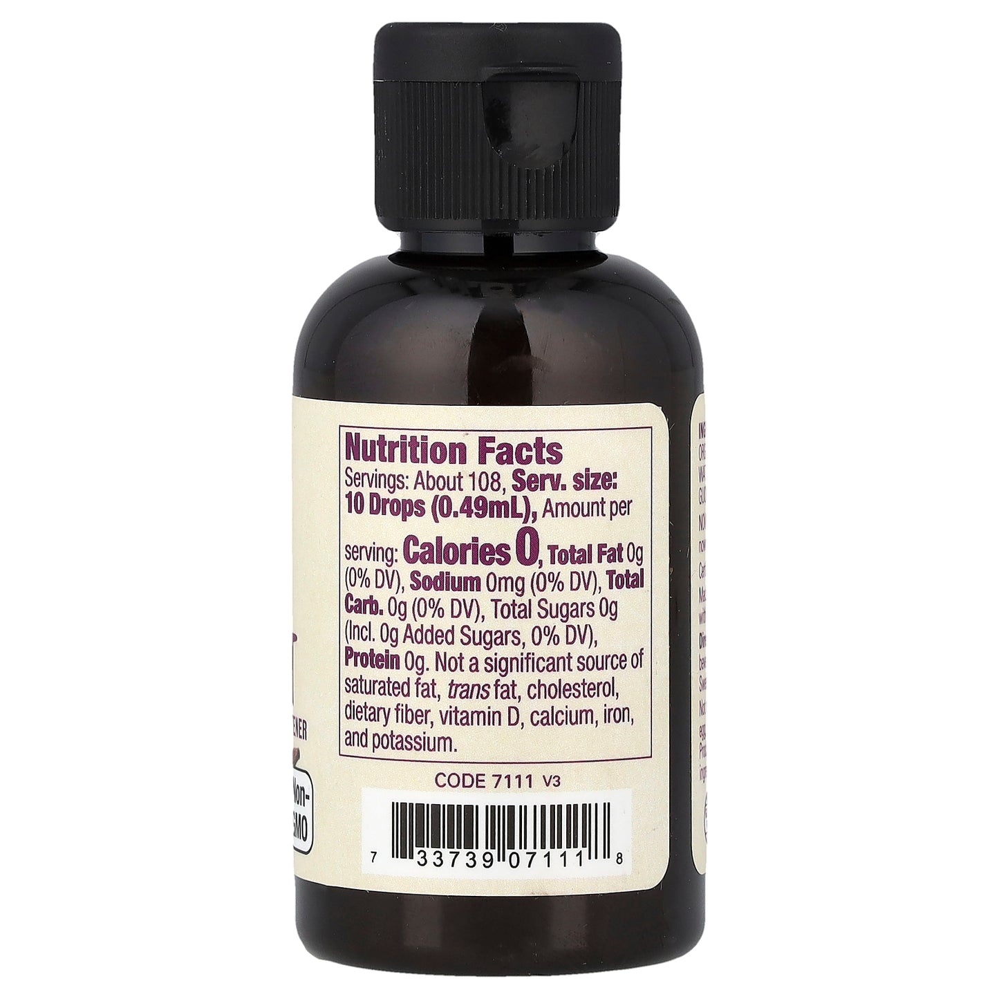 NOW Foods, Real Food, Organic Monk Fruit, Vanilla, 1.8 fl oz (53 ml)