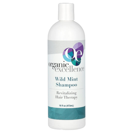 Organic Excellence, Revitalizing Hair Therapy Shampoo,  Wild Mint, 16 fl oz (473 ml)