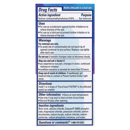 TheraTears, Extra® Dry Eye Therapy, Lubricant Eye Drops, 0.5 fl oz (15 ml)