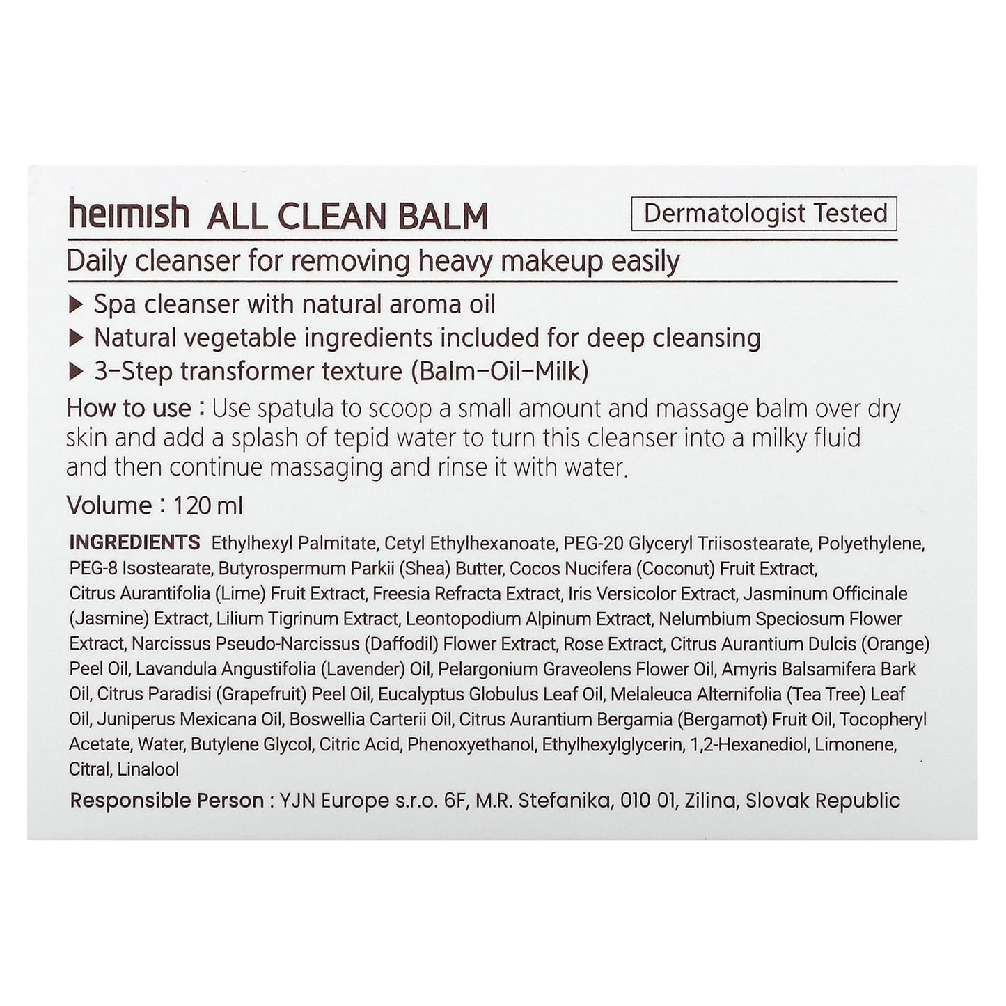 Heimish, All Clean Balm, 120 ml