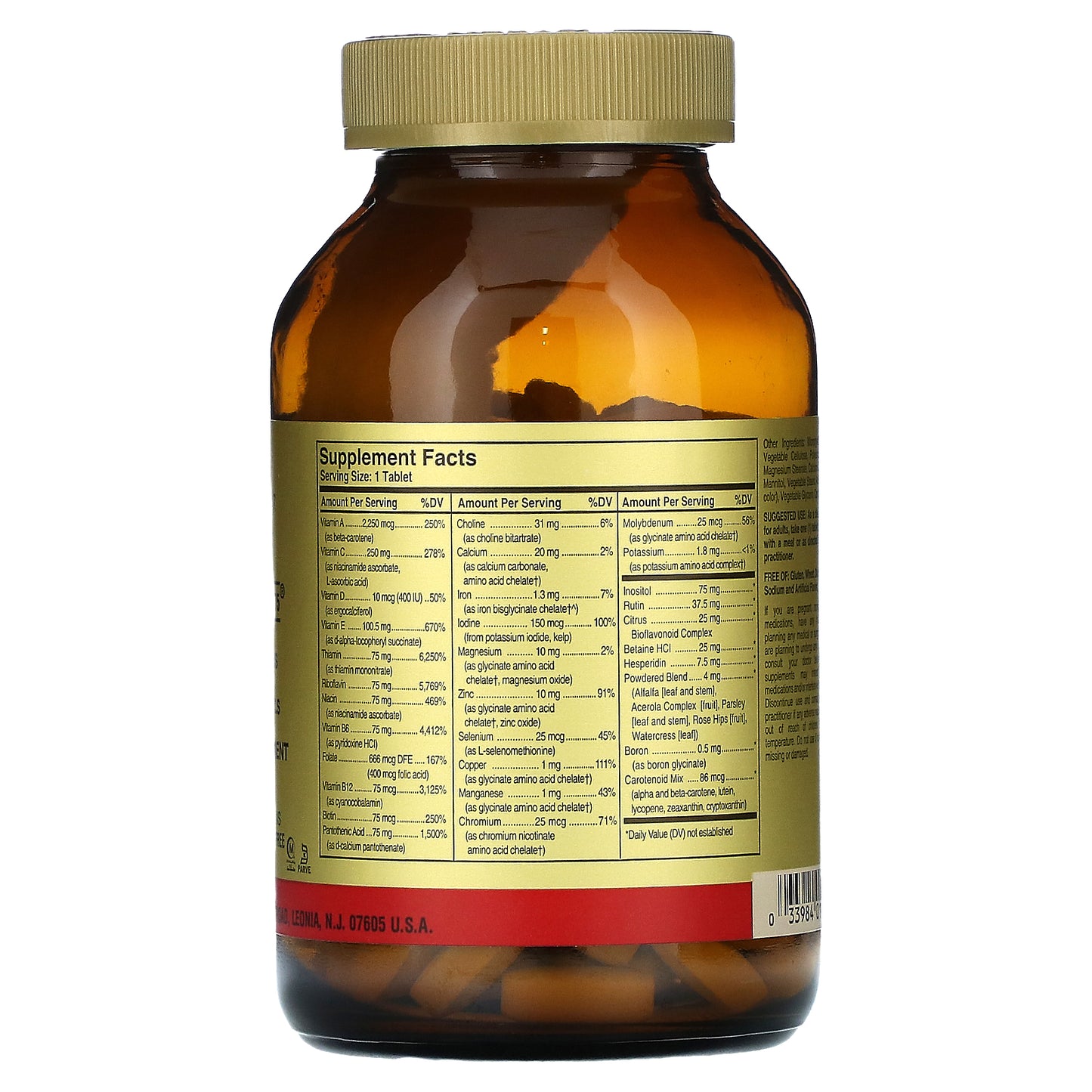 Solgar, Formula V, VM-75, Multiple Vitamins with Chelated Minerals, 180 Tablets