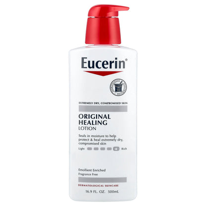 Eucerin, Original Healing Lotion, Fragrance Free, 16.9 fl oz (500 ml)