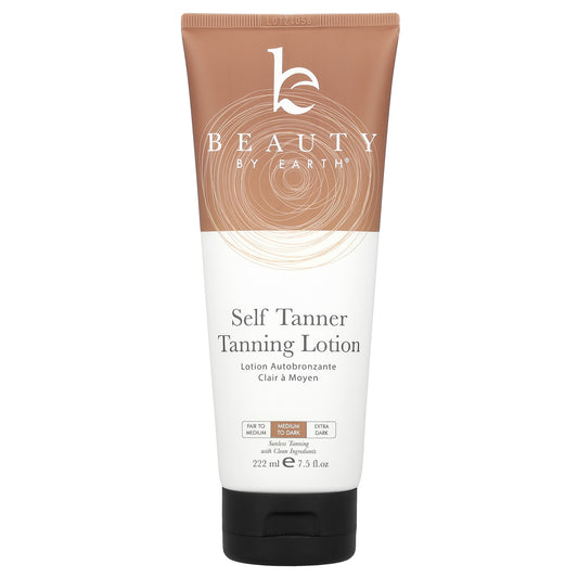 Beauty By Earth, Self Tanner, Sunless Tanning Lotion, Medium to Dark, 7.5 fl oz (222 ml)