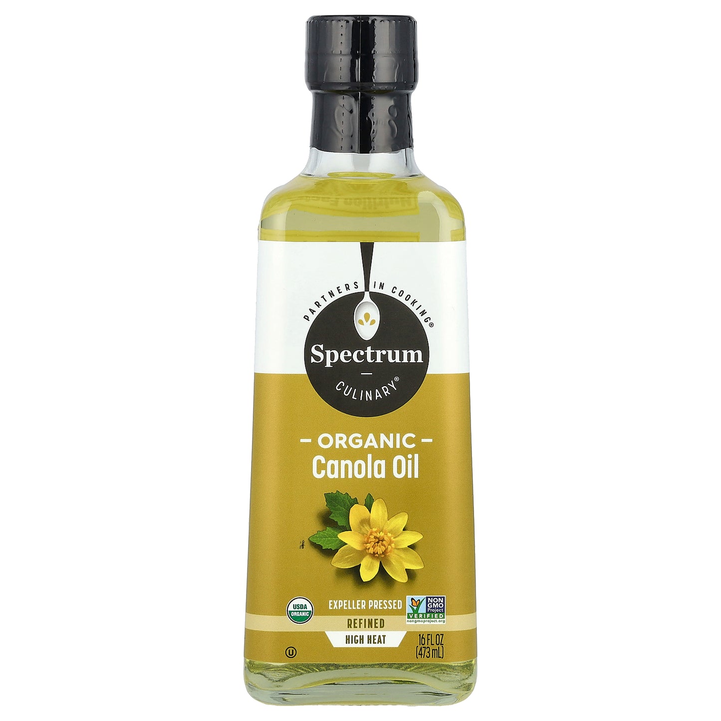 Spectrum Culinary, Organic Canola Oil, Expeller Pressed, Refined, 16 fl oz (473 ml)