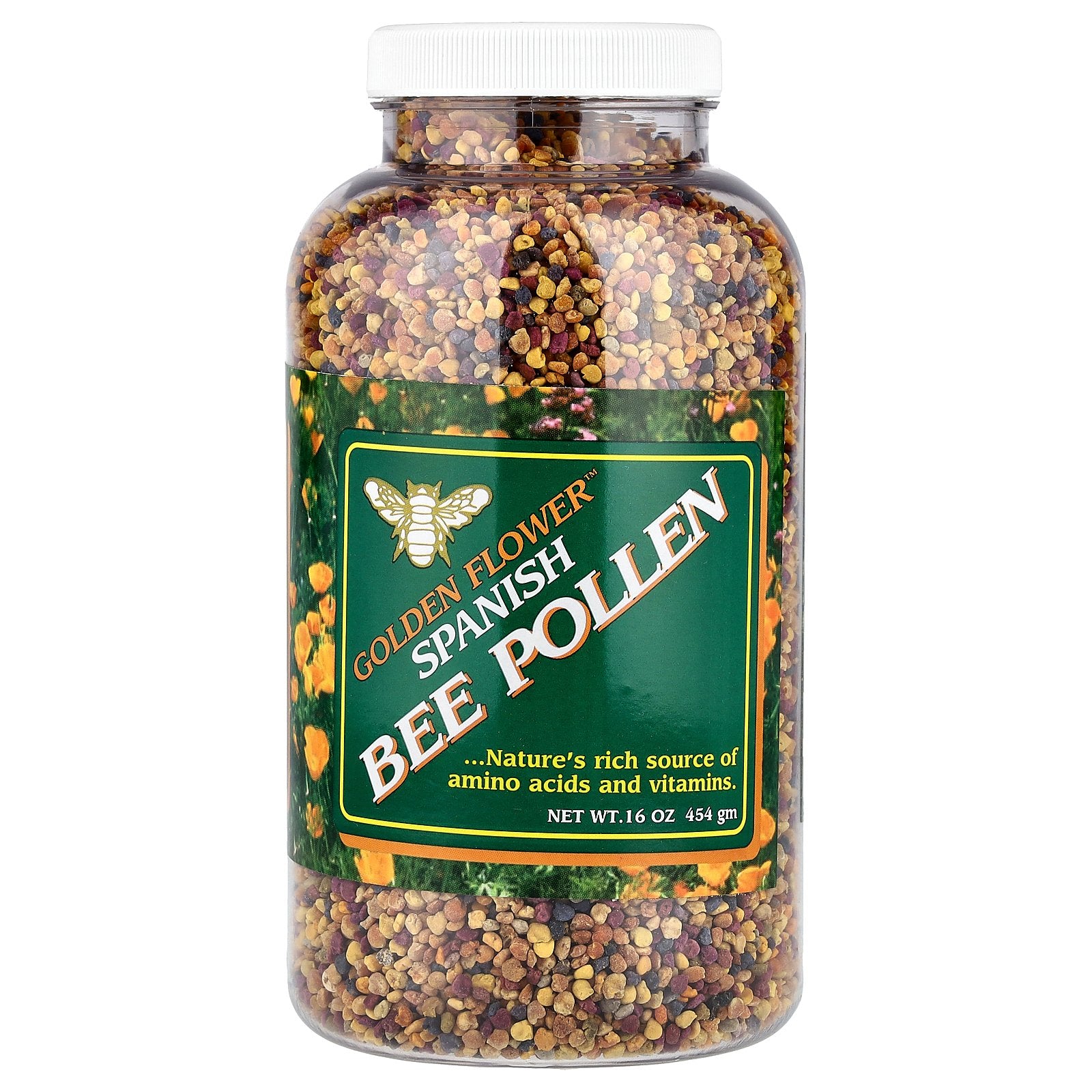 Golden Flower, Spanish Bee Pollen, 16 oz (454 g)