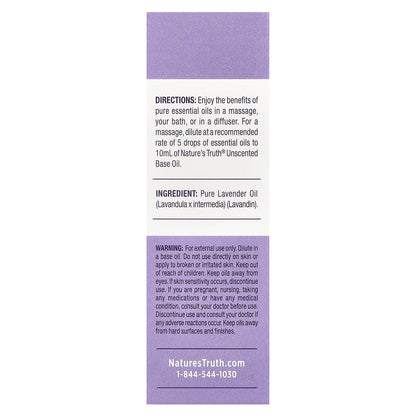 Nature's Truth, Pure Essential Oil, Rejuvenating Lavender, 0.51 fl oz (15 ml)
