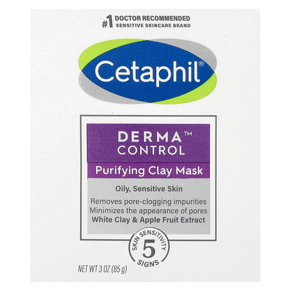 Cetaphil, Derma™ Control, Purifying Clay Beauty Mask, Fragrance Free, 3 oz (85 g)