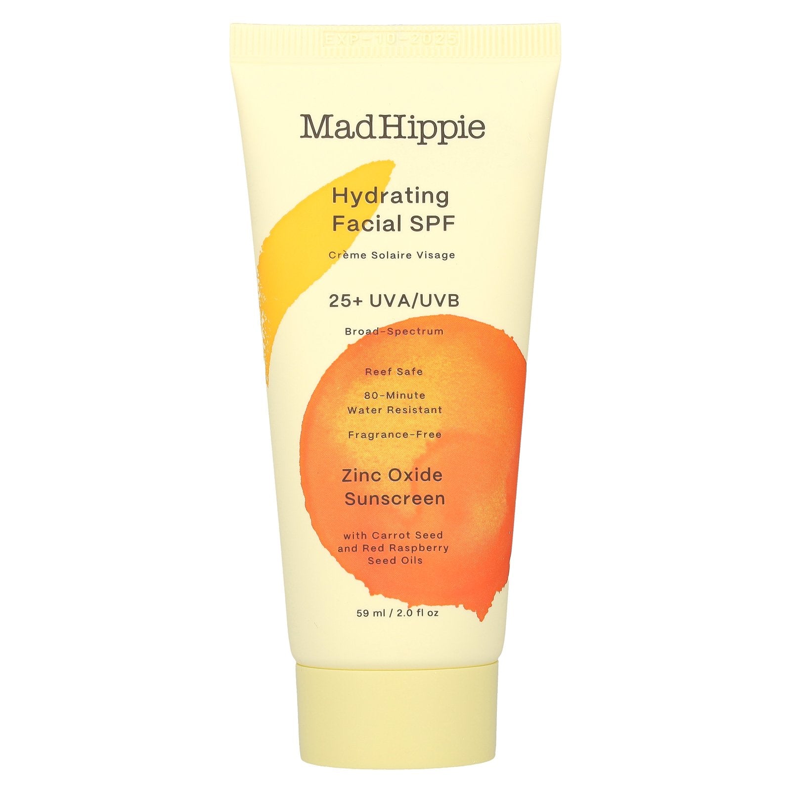 Mad Hippie, Hydrating Facial SPF, Fragrance Free, 2 fl oz (59 ml)