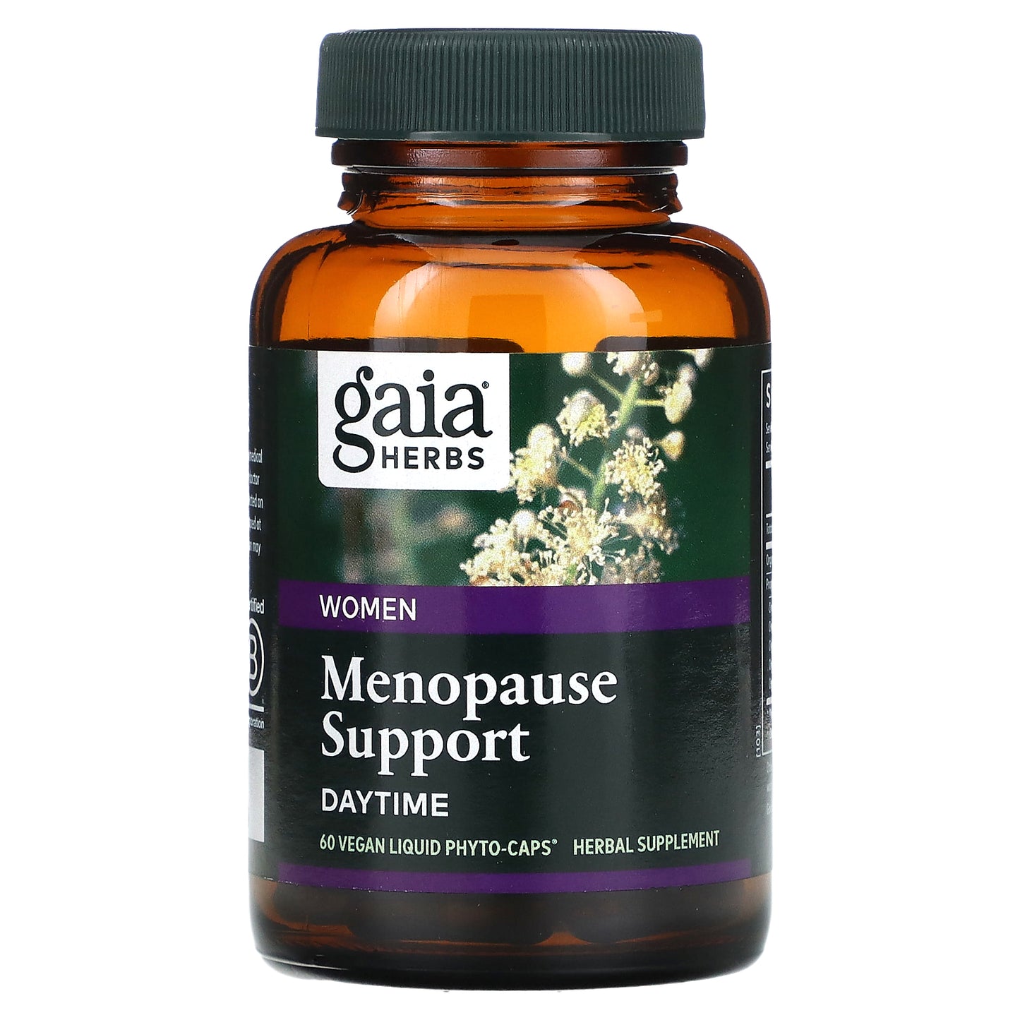 Gaia Herbs, Women, Menopause Support, Daytime, 60 Vegan Liquid Phyto-Caps