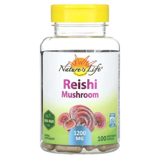 Nature's Life, Reishi Mushroom, 100 Vegetarian Capsules (600 mg per Capsule)