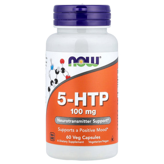 NOW Foods, 5-HTP, 100 mg, 60 Veg Capsules