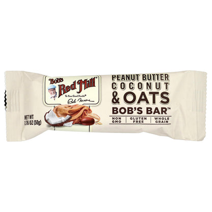 Bob's Red Mill, Bob's Bar™, Peanut Butter, Coconut & Oats, 12 Bars, 1.76 oz (50 g) Each