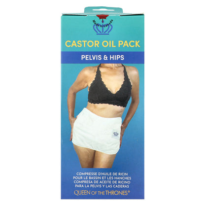 Queen of the Thrones, Castor Oil Pack, Pelvis & Hips, One Size Fits All, 1 Count