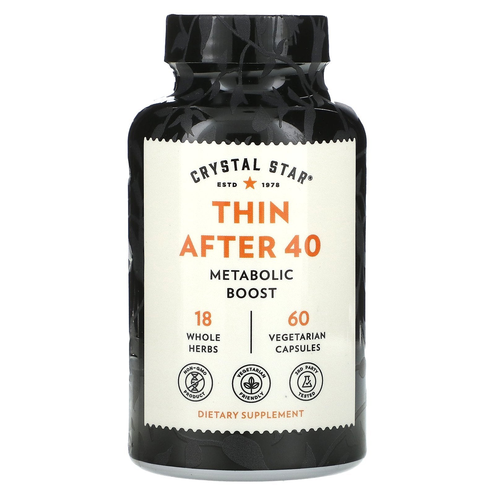 Crystal Star, Thin After 40, 60 Vegetarian Capsules