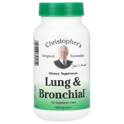 Christopher's Original Formulas, Lung & Bronchial, 100 Vegetarian Caps
