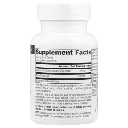 Source Naturals, Athletic Series, Trans-Ferulic Acid, 60 Tablets