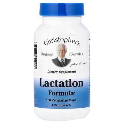 Christopher's Original Formulas, Lactation Formula, 100 Vegetarian Caps