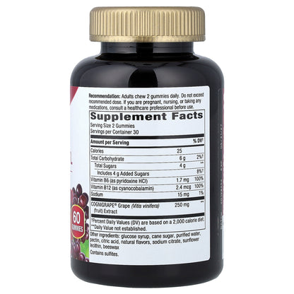 Nature's Way, Brain Fuel Gummy, Grape, 60 Gummies