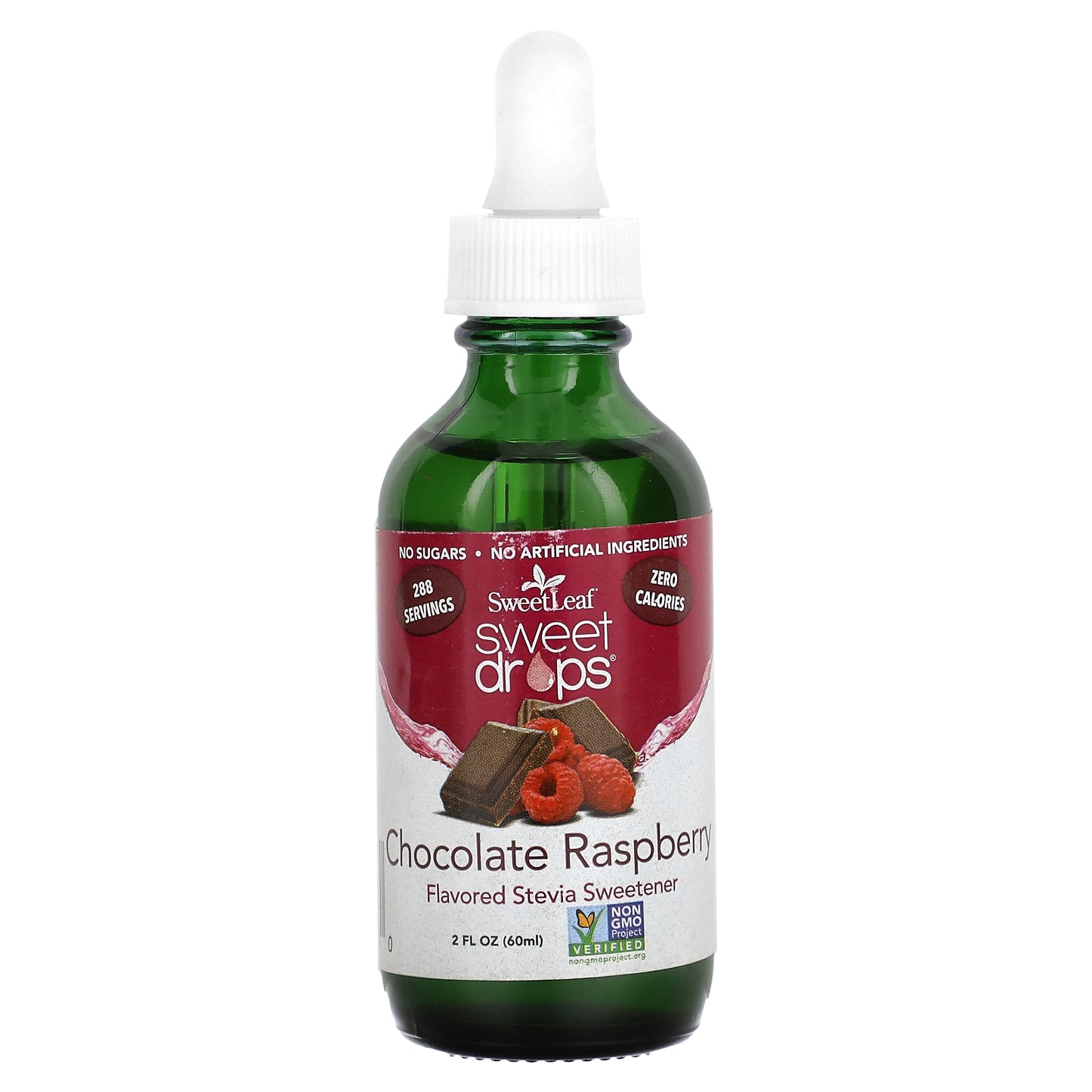 SweetLeaf Stevia, Sweet Drops, Chocolate Raspberry, 2 fl oz (60 ml)