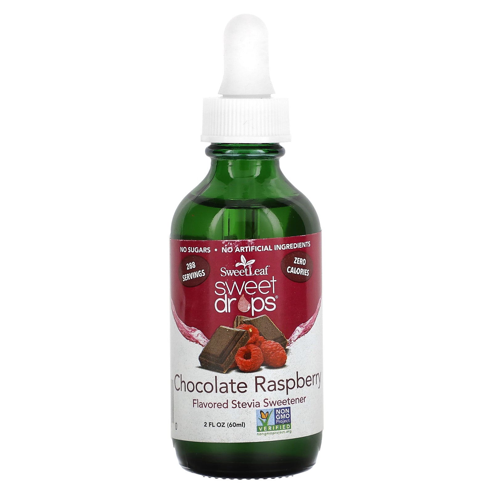 SweetLeaf Stevia, Sweet Drops, Chocolate Raspberry, 2 fl oz (60 ml)
