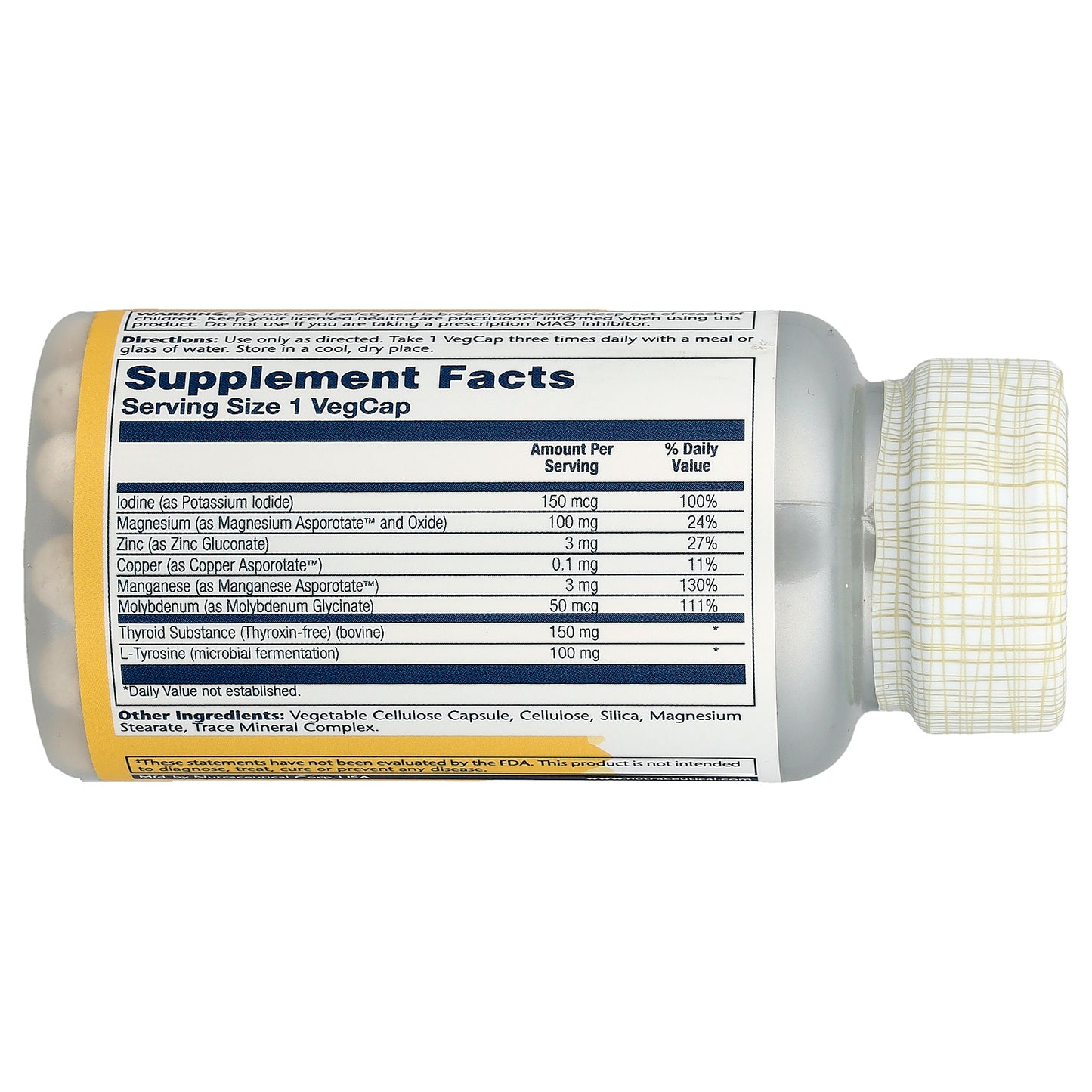 Solaray, Thyroid Caps™, Freeze Dried, 60 VegCaps