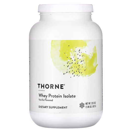 Thorne, Whey Protein Isolate, Vanilla, 1.84 lb (837 g)