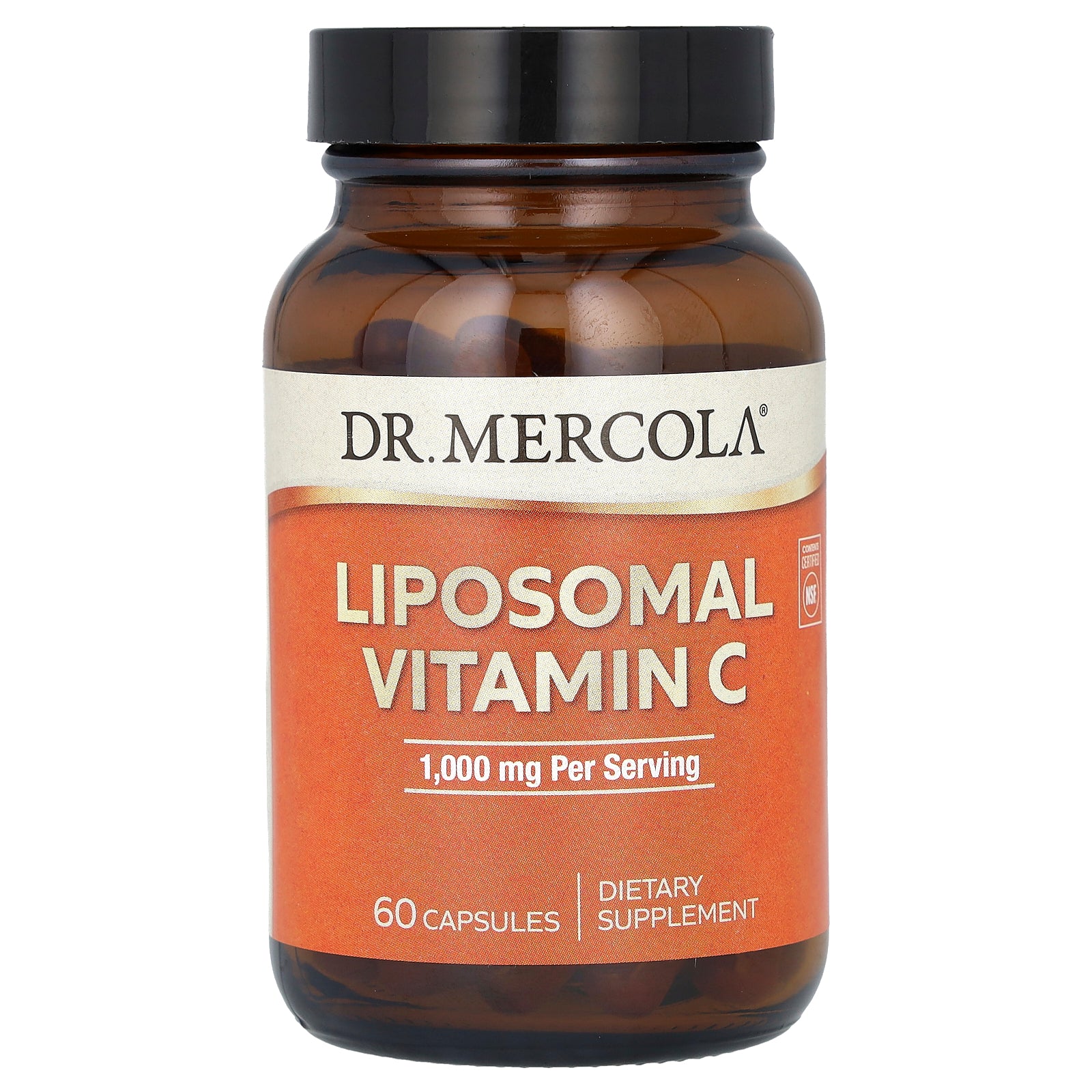 Dr. Mercola, Liposomal Vitamin C, 60 Capsules (500 mg per Capsule)