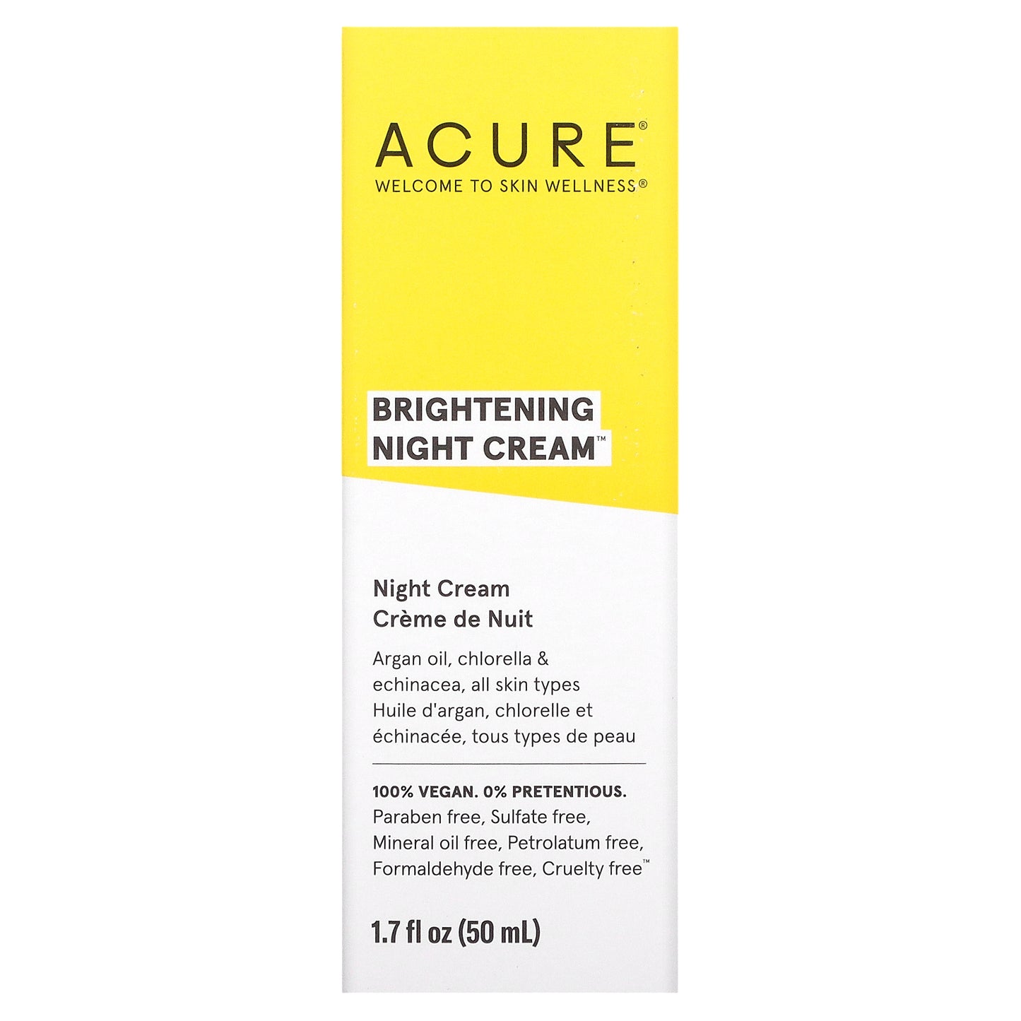 ACURE, Brightening Night Cream, 1.7 fl oz (50 ml)