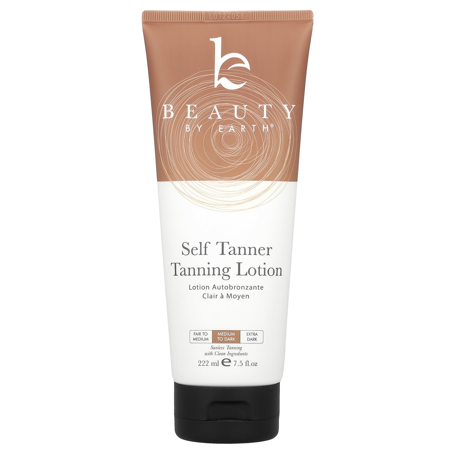 Beauty By Earth, Self Tanner Tanning Lotion, Medium to Dark, 7.5 fl oz (222 ml)