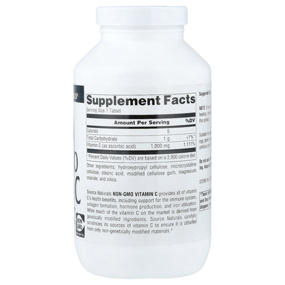 Source Naturals, Non-GMO Vitamin C, 1,000 mg, 240 Tablets
