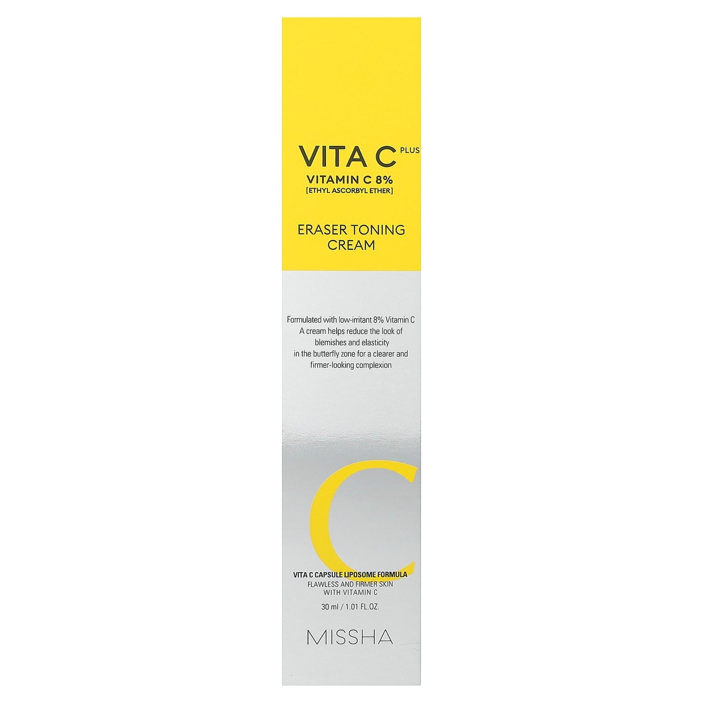 Missha, Vita C Plus, Eraser Toning Cream, 1.01 fl oz (30 ml)