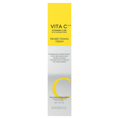 Missha, Vita C Plus, Eraser Toning Cream, 1.01 fl oz (30 ml)