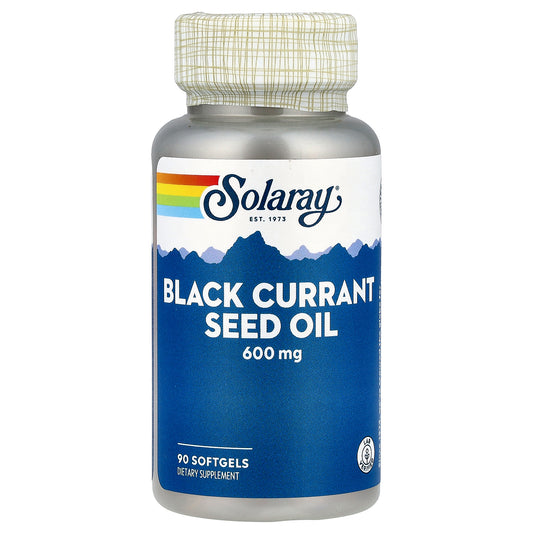 Solaray, Black Currant Seed Oil, 600 mg, 90 Softgels