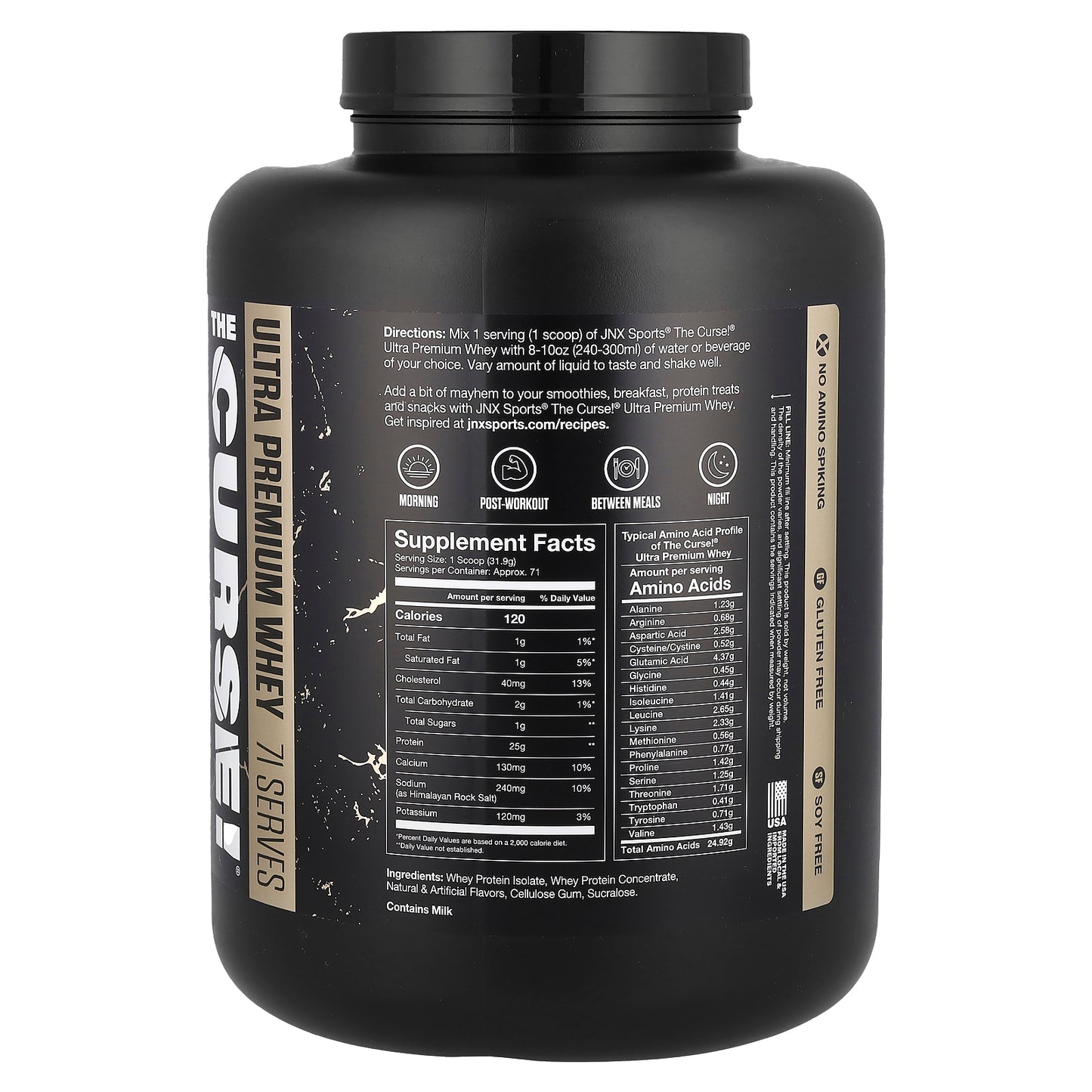 JNX Sports, The Curse!® Ultra Premium Whey, Vanilla Bean, 5 lb (2.27 kg)