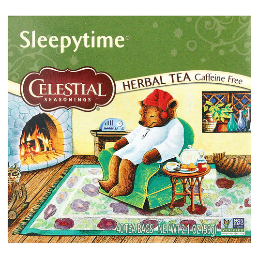 Celestial Seasonings, Herbal Tea, Sleepytime®, Caffeine Free, 40 Tea Bags, 2.1 oz (59 g)