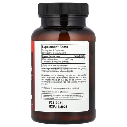 Futurebiotics, White Kidney Bean Extract, 100 Capsules (500 mg per Capsule)
