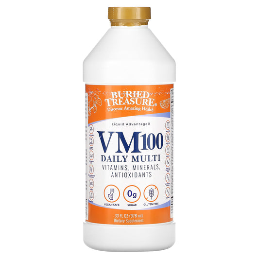 Buried Treasure, Liquid Advantage, VM100 Daily Multi, Orange Zest, 32 fl oz (976 ml)