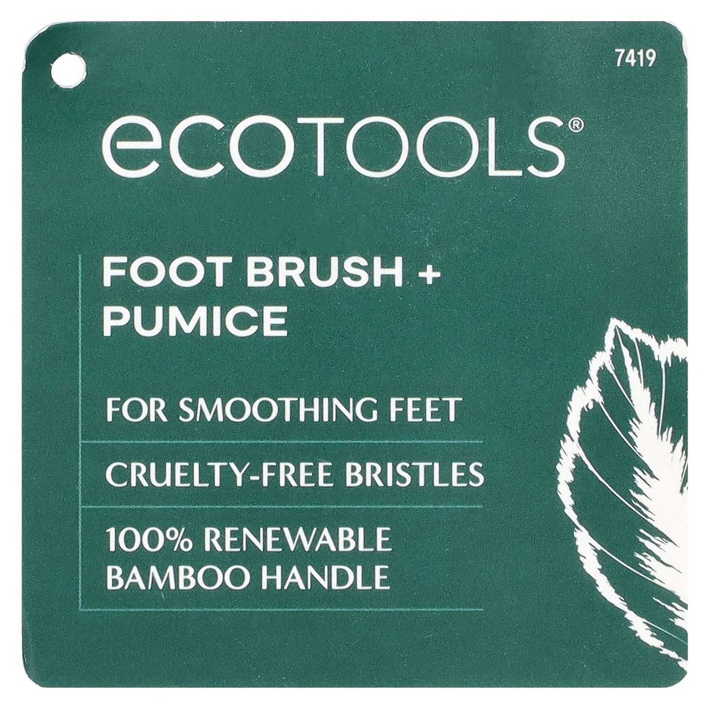 EcoTools, Foot Brush + Pumice, 1 Brush