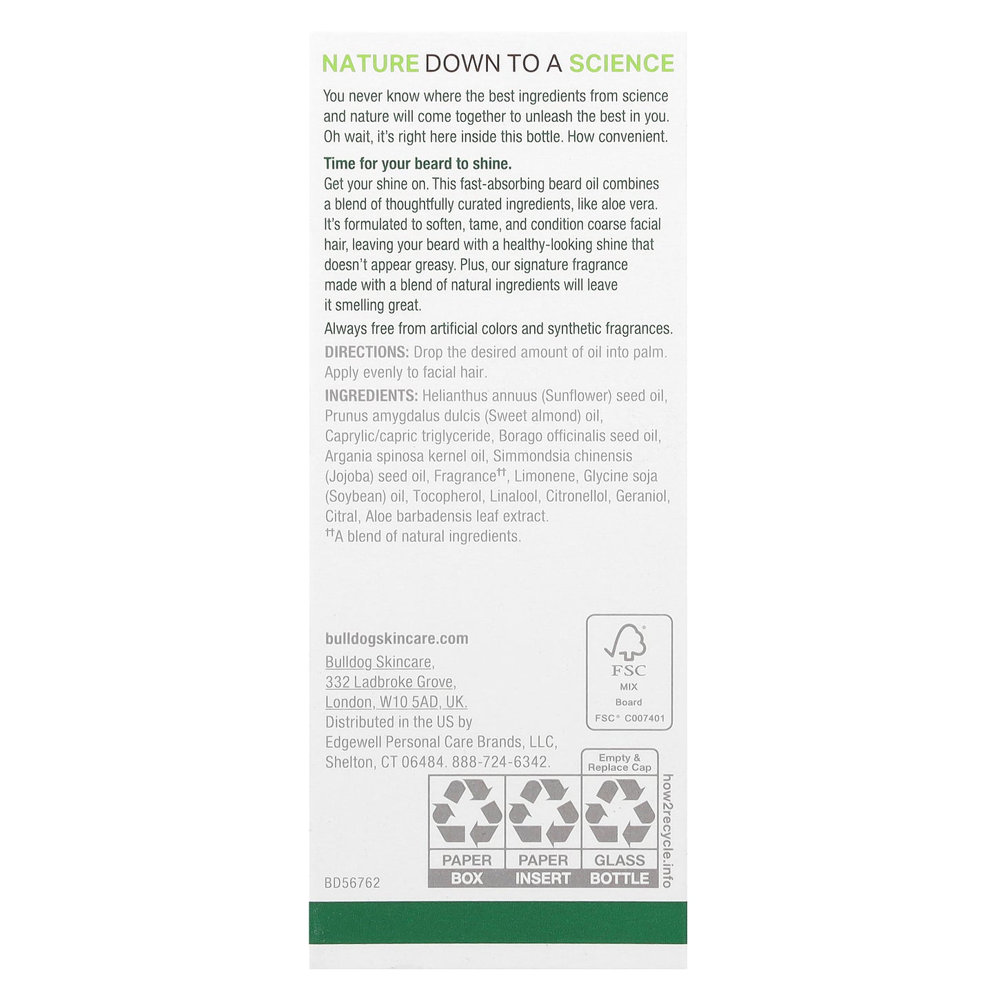 Bulldog Skincare For Men, Original Beard Oil, 1 fl oz (30 ml)