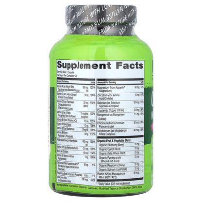 NATURELO, One Daily Multivitamin, For Women 50+, 120 Vegetarian Capsules