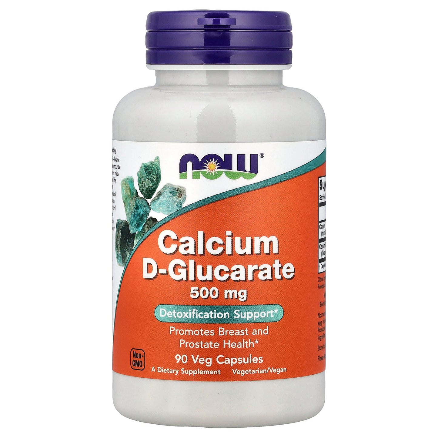 NOW Foods, Calcium D-Glucarate, 500 mg, 90 Veg Capsules
