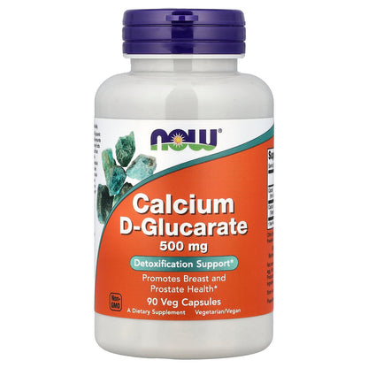 NOW Foods, Calcium D-Glucarate, 500 mg, 90 Veg Capsules